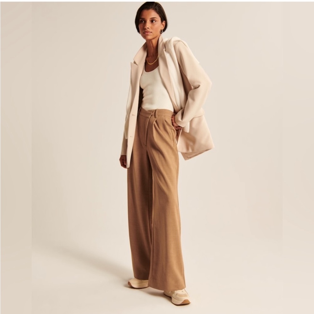 Abercrombie & Fitch Tailored Ultra Wide Leg Pant Size 25 (0 Long) New with tags - Picture 3 of 16